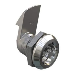 Quarter-Turn Cam Latch, 7 mm Triangle Recess, 23mm (.91 in) Grip, Sealed, Zinc Alloy, Chrome Plated, Bright - Image 1