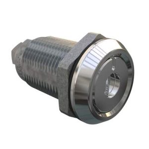 Quarter-Turn Cam Latch, Recessed Slot, Without Cam, Sealed, Zinc Alloy, Chrome Plated, Bright