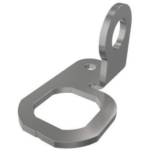 Padlock Bracket, Steel, Zinc Plate, Bright Chromate