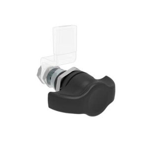 QUARTER-TURN CAM LATCH, ADJUSTABLE GRIP,  WING KNOB, WITHOUT CAM, TYPE B - TURN COUNTER- CLOCKWISE TO LATCH, SEALED, ZINC ALLOY, POWDER COAT, BLACK - Image 1