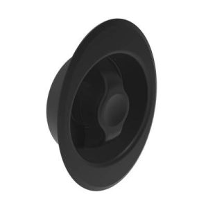 Quarter-Turn Cam Latch, Clockwise to Latch, Flush Cup Wing Style, Without Cam, Sealed, Zinc Alloy, Powder Coat, Black - Image 1