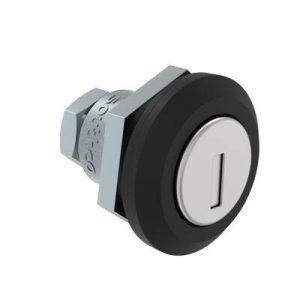 Fixed Grip Cam Latch, Mini, Key-Locking, Sealed, Zinc Alloy, Powder Coat, Black - Image 1