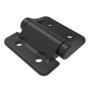 Constant Torque Hinge, Asymmetric, Forward Torque 2.7 N-m (24 in-lbf), Reverse Torque  1.6 N-m (14.4 in-lbf), Medium Size, Aluminum Alloy, Powder Coat, Black - Image 1