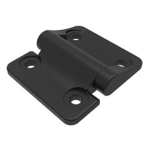 Hinge Assembly, No Torque (Free Swinging), Large Size, Zinc Alloy, Powder Coat, Black