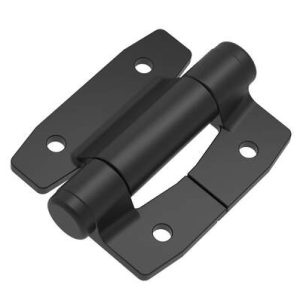 Constant Torque Hinge, Heavy Duty, Asymmetric, Forward Torque 7.3 N⋅m, Reverse Torque 0, Aluminum Alloy, Powder Coat, Black - Image 1