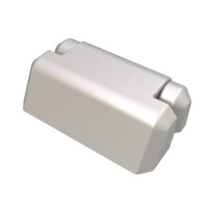 Constant Torque Hinge, Asymmetric, Forward Torque 1.9 N-m (16.8 in-lbf), Reverse Torque  3.2 N-m (28 in-lbf), Large Size, Zinc Alloy, Chrome Plated, Satin - Image 1