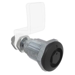 Quarter Turn Compression Latch, Standard Size , Bellcore 216, Zinc Alloy, Powder Coat, Black