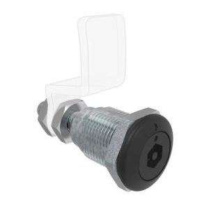 Quarter Turn Compression Latch, Standard Size , Bellcore electronics, Zinc Alloy, Powder Coat, Black - Image 1