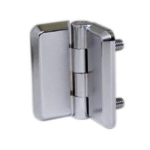 Surface Mount Hinge, 50 mm (1.97 in) size, with Mounting Studs,  Zinc Alloy, Chrome Plated - Image 1