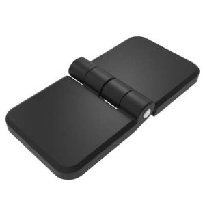 Surface Mount Hinge, 60 mm (1.97 in) size, with Mounting Studs, Zinc Alloy, Powder Coated, Black