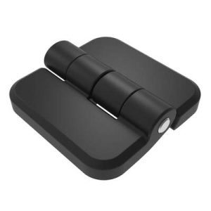 Surface Mount Hinge, 60 mm (1.97 in) size, with Mounting Studs, Zinc Alloy, Powder Coated, Black