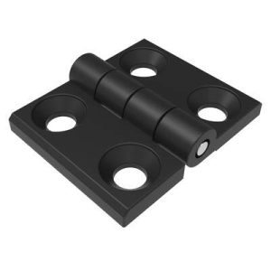 Surface Mount Hinge, 30 mm size, with Mounting CSK Holes, Zinc Alloy, Black Powder coated