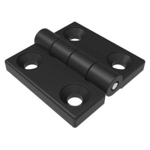 Surface Mount Hinge, 40 mm size, with Mounting CSK Holes, Zinc Alloy, Black Powder coated