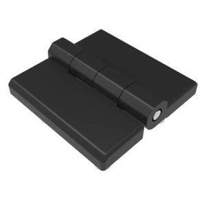 Surface Mount Hinge, 40 mm size, with Stud Mount, Zinc Alloy, Black Powder coated - Image 1