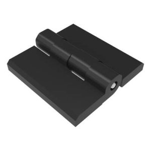 Surface Mount Hinge, 40 mm size, with Stud Mount, Zinc Alloy, Black Powder coated - Image 1