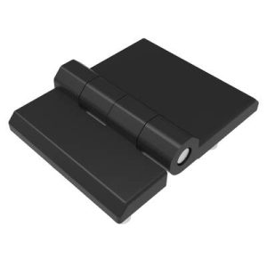 Surface Mount Hinge, 50 mm size, with Stud Mount, Zinc Alloy, Black Powder coated