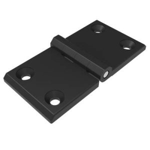 Surface Mount Hinge, 50 mm size, with Mounting CSK Holes, Zinc Alloy, Black Powder coated