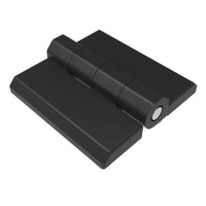 Surface Mount Hinge, 50 mm size, with Stud Mount, Zinc Alloy, Black Powder coated