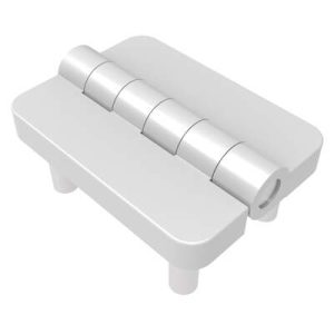 Butt Hinge, 54 mm size, with Stud Mount , Zinc Alloy, Silver Powder Coated