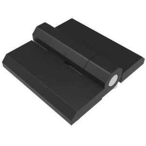 Surface Mount Hinge, 60 mm size, with Stud Mount, Zinc Alloy, Black Powder coated