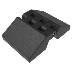 Butt Hinge, 30 mm size, with Threaded Mount, Polyamide, Black