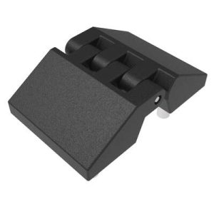 Butt Hinge, 30 mm size, with Stud Mount, Polyamide, Black