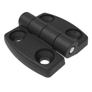 Surface Mount Hinge, 51 mm size, with Mounting CSK Holes,Polyamide, Black - Image 1
