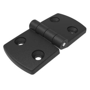 Surface Mount Hinge, 96 mm size, with Mounting CSKHoles,Polyamide, Black