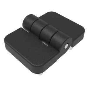 Surface Mount Hinge, 70 mm size, with Threaded Studs ,Polyamide, Black