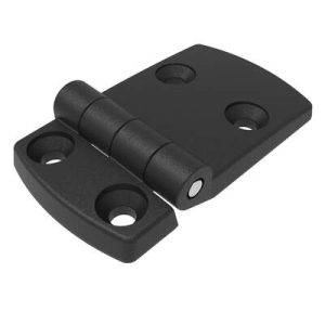 Surface Mount Hinge, 83.5mm size, with Mounting Holes,Polyamide, Black