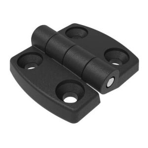 Surface Mount Hinge, 55.5mm size, with Mounting CSK Holes,Polyamide, Black