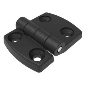 Surface Mount Hinge, 64.5mm size, with Mounting CSK Holes,Polyamide, Black