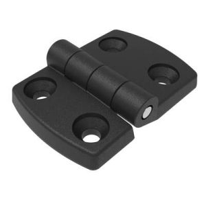Surface Mount Hinge, 68mm size, with Mounting CSK Holes,Polyamide, Black