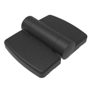 Surface Mount Hinge, 61 mm size, with Mounting Holes, Polyamide, Black