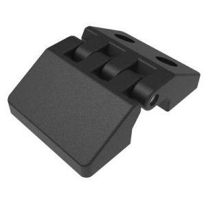 Butt Hinge, 48 mm size, with Mounting Counter bore Holes and Threaded Mount, Polyamide, Black