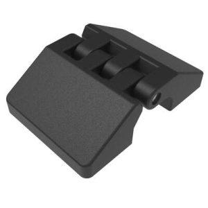 Butt Hinge, 48 mm size, with Threaded and Stud Mount, Polyamide, Black