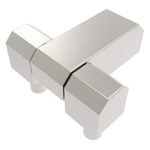 Surface Mount Hinge, 51 mm size, with Thread Mount and Stud Mount, Stainless steel, Electro Polished, Bright
