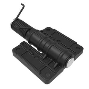 Hinge,Large Leaf, 128 mm (5 in) Long,Cast Steel, Black Powder Coated - Image 1