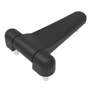 Surface Mount Hinge, 101.5 mm size, with Threaded Stud mounting, Zinc Alloy, Black Powder coated - Image 1