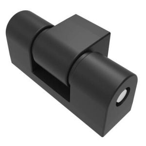 Surface Mount Hinge, 45 mm size, with Thread Mount, Zinc Alloy, Black Powder coated - Image 1