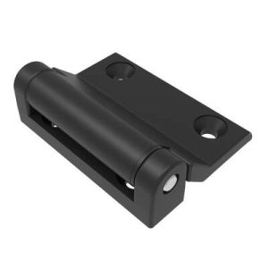 Surface Mount Hinge, 47 mm size, with Mounting Holes, Zinc Alloy, Black Powder coated