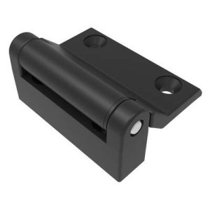 Surface Mount Hinge, 47 mm size, with Mounting Holes & Stud, Zinc Alloy, Black Powder coated