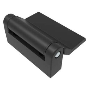 Surface Mount Hinge, 47 mm size, with Mounting Holes & Stud, Zinc Alloy, Black Powder coated