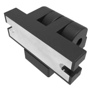 Butt Hinge, 70 mm size, with Mounting Counter bore Holes and Slots, Polyamide with Reinforced Zinc Insert, Black