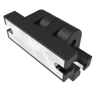 Butt Hinge, 70 mm size, with Mounting Counter bore Slot Holes, Polyamide with Reinforced Zinc Insert, Black