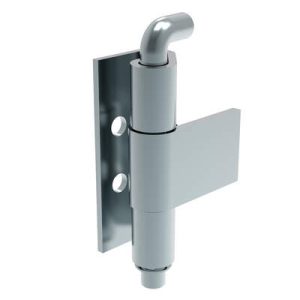 Removable Concealed Hinge, Concealed Assembly, Hole Dia.4mm, Steel, Blue Zinc - Image 1