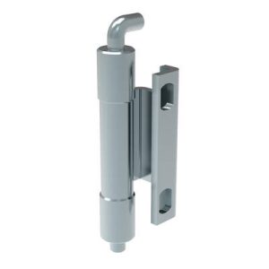 Removable Concealed Hinge, Concealed Assembly, Slot 8x5.5mm, Steel, Blue Zinc