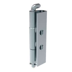Removable Spring Hinge, Concealed Assembly, Hole Dia.6mm, Steel, Blue Zinc