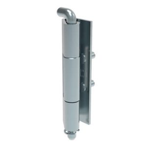 Removable Spring Hinge, Concealed Assembly, M4Stud Mount, Steel, Blue Zinc