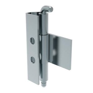 Removable Spring Hinge, Concealed Assembly, Hole Dia.6mm, Steel, Blue Zinc